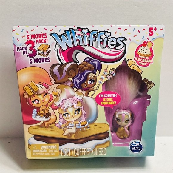 Whiffies Mini Whiffies 3 Pack Dolls Smores Ice Cream Shop NEW - Picture 1 of 8
